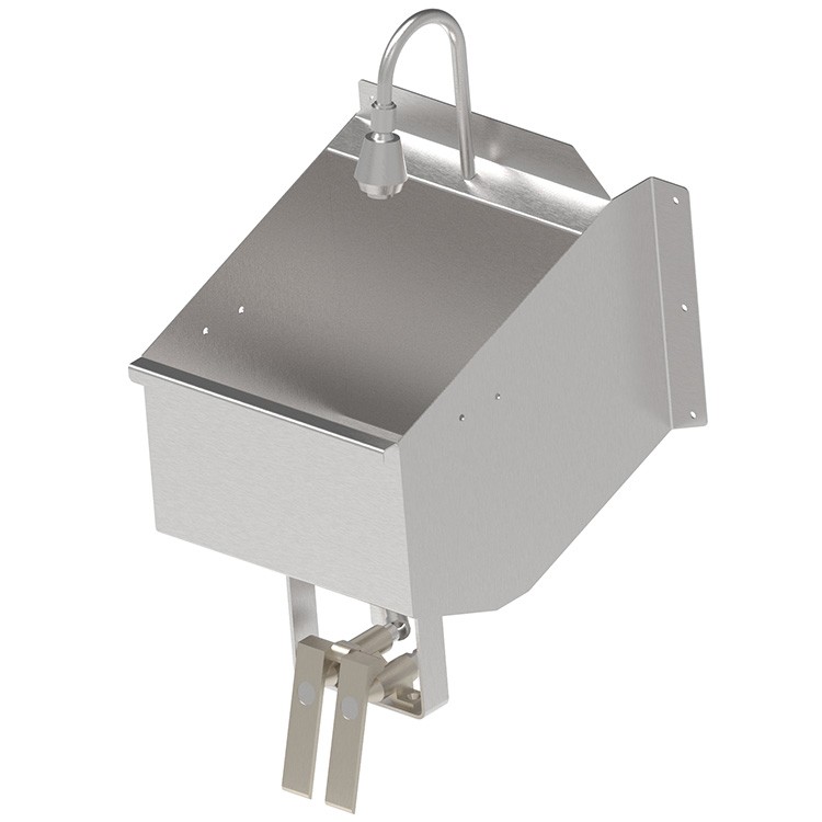 LAV-MU-02 - Single or double pedal wall mounted sink